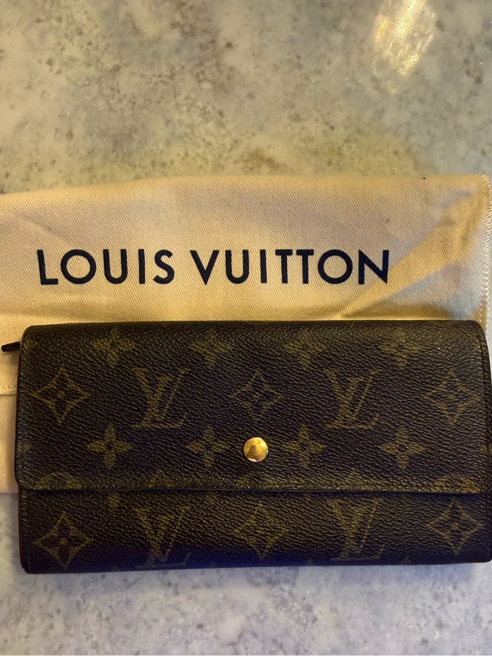Louis Vuitton Monogram Porte Tresor International Wallet Vintage